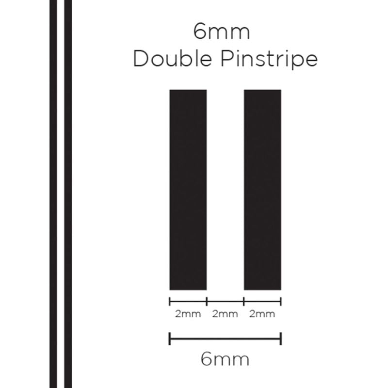 Twinstripe Black 6X3Mm