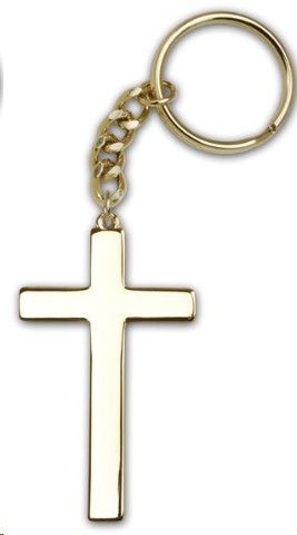 Key Chain Gold Cross