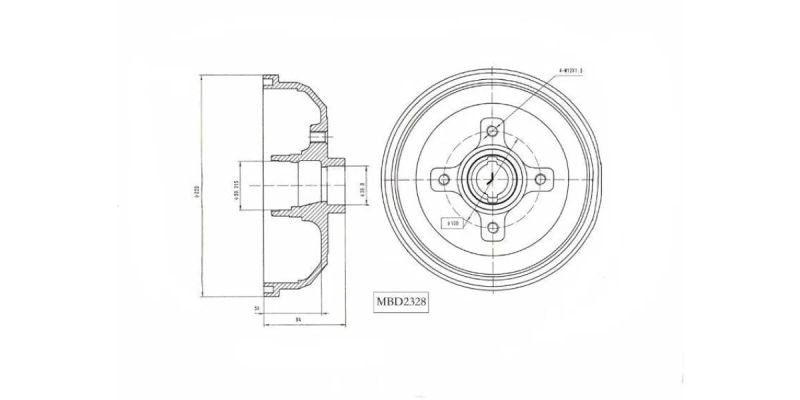 Brake Drum Motopart