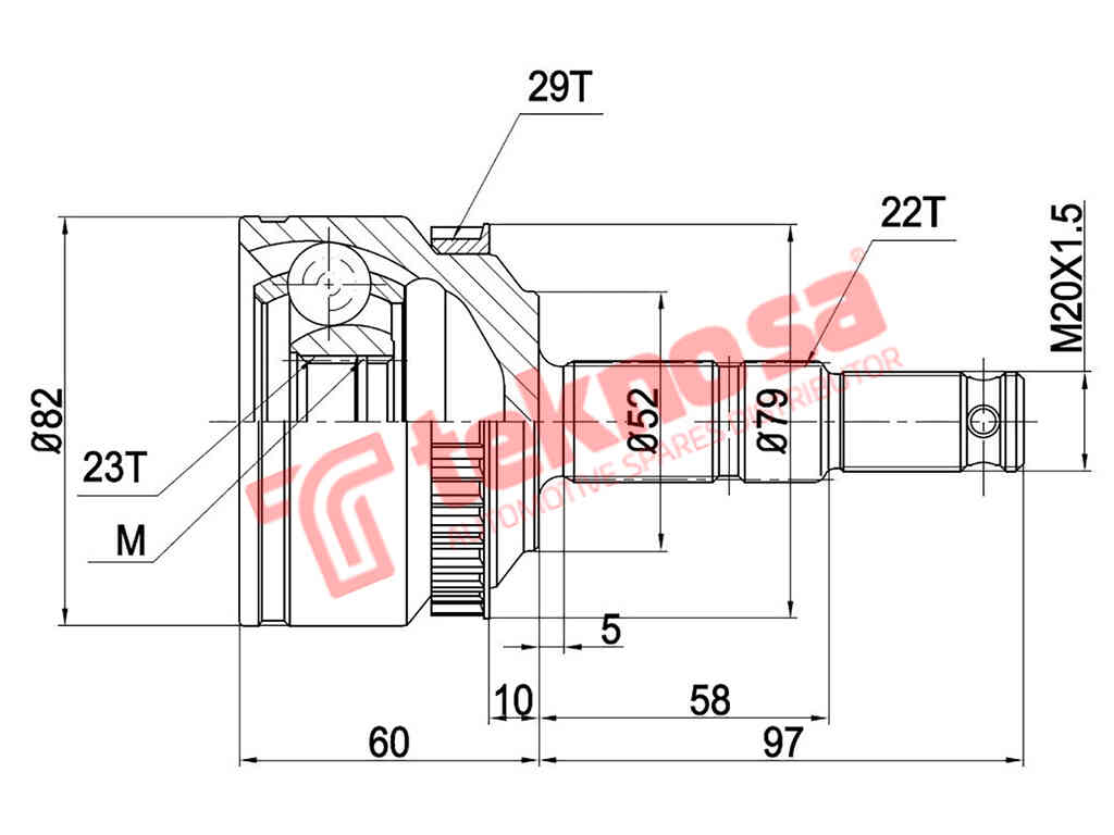 Wheel Drive Outer Cv Joint OP5750A