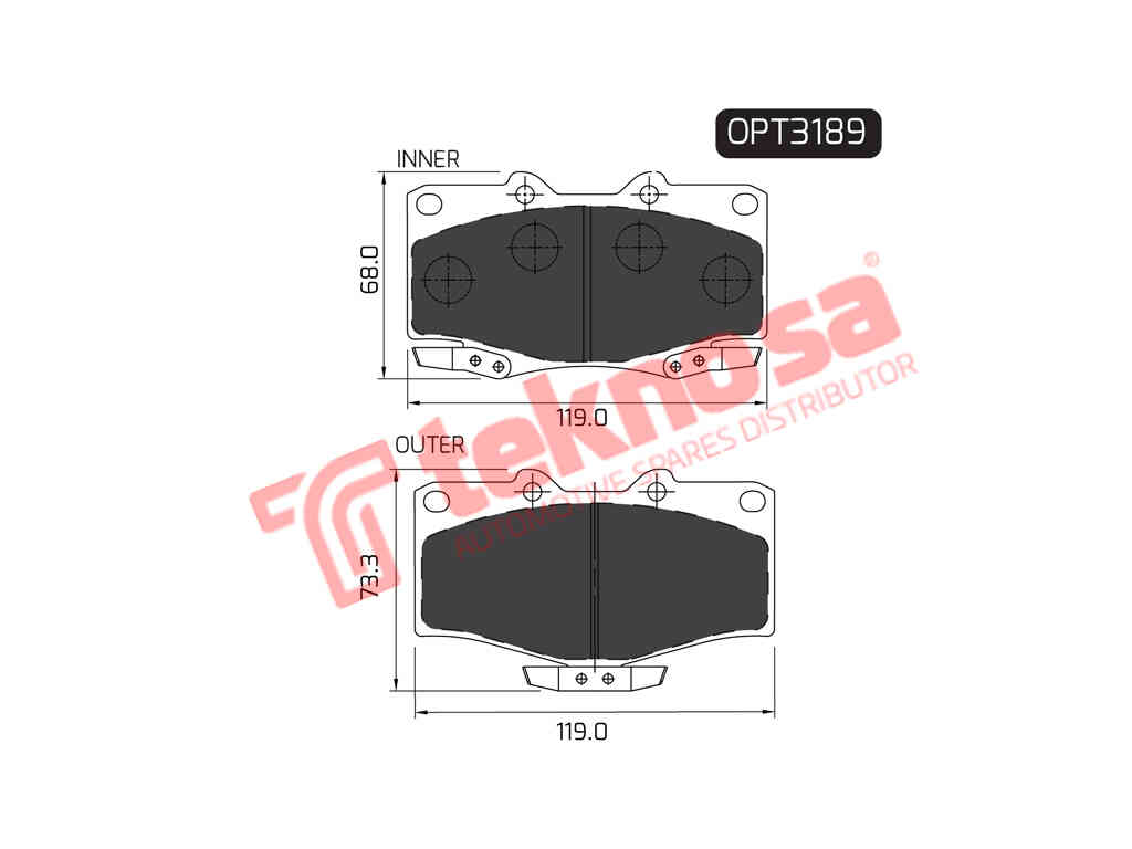 Brake Components Brake Pads OPT3189