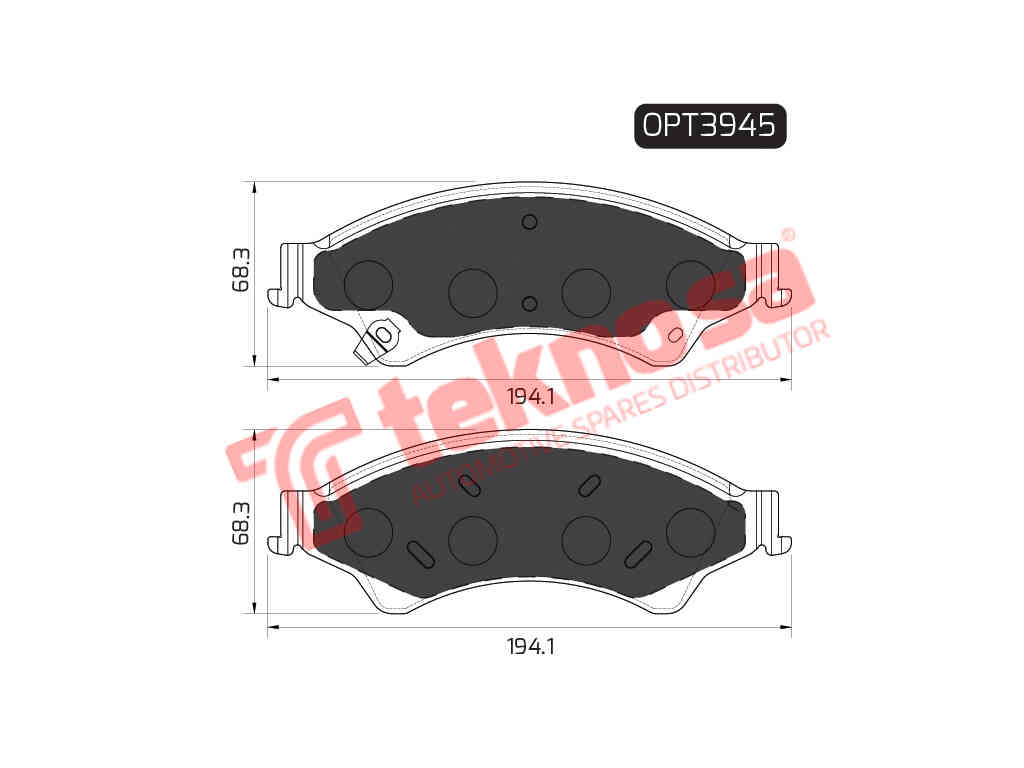 Brake Components Brake Pads OPT3945