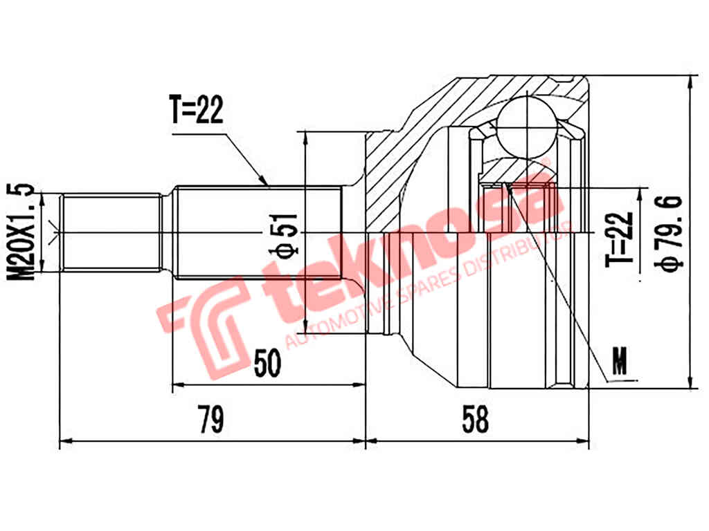 Wheel Drive Outer Cv Joint VW3009