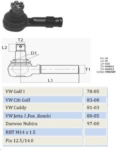 Tie Rod Ends Pair Aplus