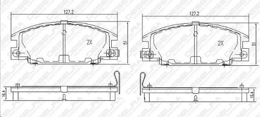 Brake Pads Deselra