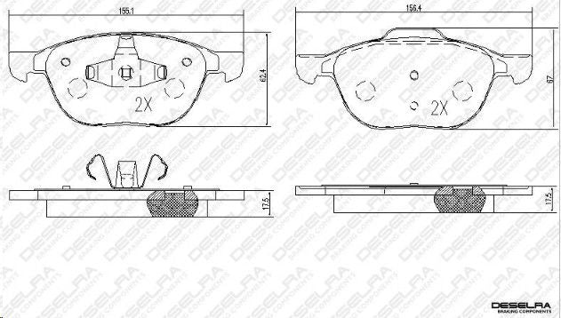 Brake Pads Deselra