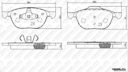 Brake Pads Deselra