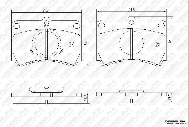 Brake Pads Deselra Fr