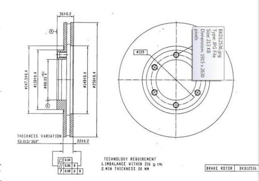 Brake Disc Fr Deselra