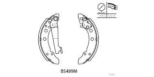 Brake Shoes Vw Citi/Jetta / Polo