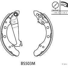 Brake Shoes Vw Golf/ Jetta3/ Polo 9N
