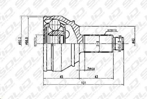Cv Joint Outer Solid