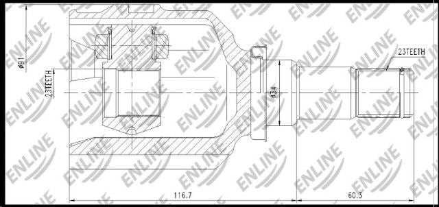 Cv Joint Inner Enline