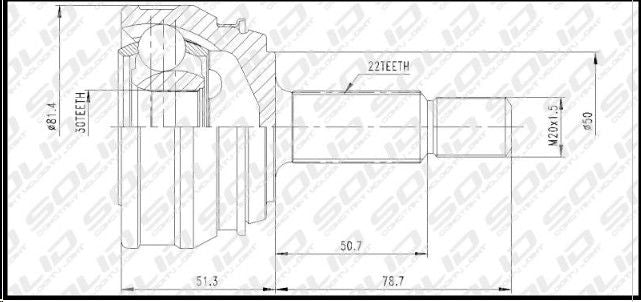 Cv Joint Outer Solid