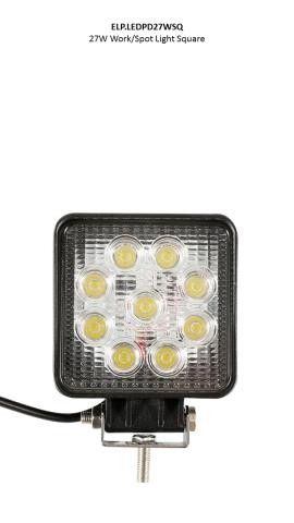 Led 27W Square Work Lamp