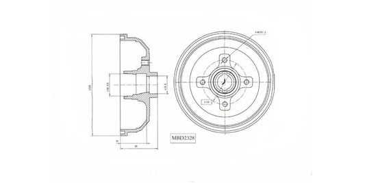 Brake Drum Motopart