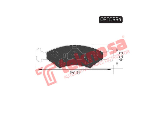 Brake Components Brake Pads OPT0334