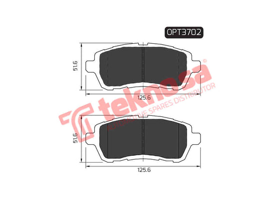 Brake Components Brake Pads OPT3702