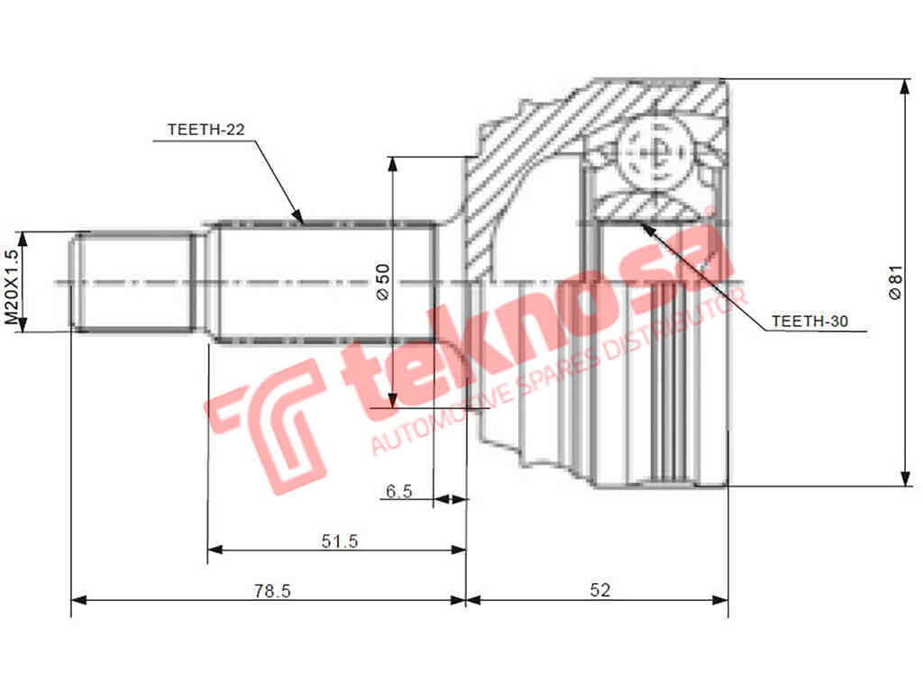 Wheel Drive Outer Cv Joint VW5914